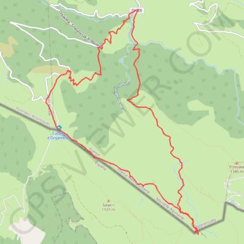 Trace GPS Grotte d'Harpea, itinéraire, parcours