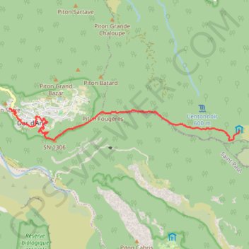 Trace GPS Plaine des Chicots - Dos d'Ane, itinéraire, parcours
