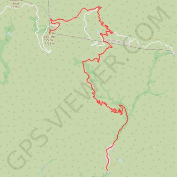 Trace GPS Santiago Peak, itinéraire, parcours