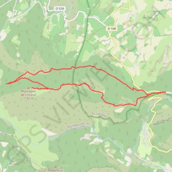 Trace GPS Du col d'EY à la montagne de Linceuil, itinéraire, parcours