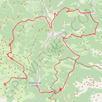 Trace GPS Bagnères de Luchon - Peyragudes, itinéraire, parcours