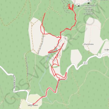 Trace GPS Gorges de la Nesque, itinéraire, parcours
