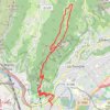 Trace GPS Mont Rachais (Grenoble), grand tour par les crêtes., itinéraire, parcours