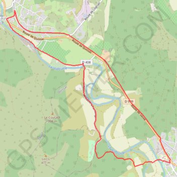 Trace GPS Sauve - Quissac - Sauve, itinéraire, parcours