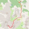 Trace GPS Le Mont Pelat depuis La Bayasse, itinéraire, parcours