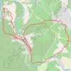 Trace GPS Cascades du Sautadet, itinéraire, parcours