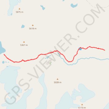 Trace GPS Camp de base de Tilicho - Lac Tilicho - Shree Kharka (Tour des Annapurnas), itinéraire, parcours