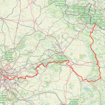Trace GPS GR14 Sentier des Ardennes (2020), itinéraire, parcours