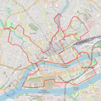 Trace GPS Marathon de Nantes 2022-14492804, itinéraire, parcours