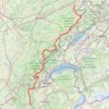 Trace GPS Grande Traversée du Jura (GTJ) à pied intégrale, itinéraire, parcours