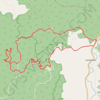 Trace GPS Charlie Moreland - Summer Falls - Mount Allan, itinéraire, parcours
