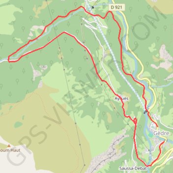 Trace GPS Gèdre 111, itinéraire, parcours