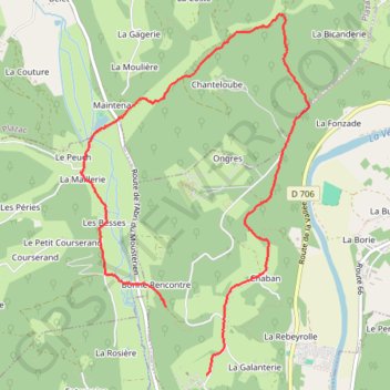 Trace GPS 10 mars 2021 à 14:30:11, itinéraire, parcours