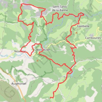 Trace GPS Barrage du Pas des Bêtes - Sidobre, itinéraire, parcours
