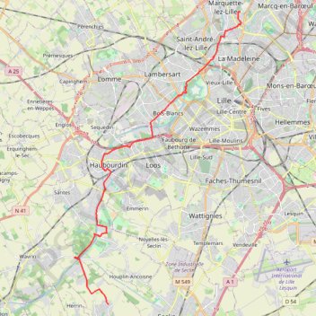 Trace GPS Sortie vélo dans l'après-midi 🚴🇨🇵, itinéraire, parcours