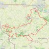 Trace GPS gravelride Heuvelland 2023 60km, itinéraire, parcours