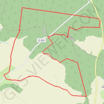 Trace GPS Thivet bois de Lardigny, itinéraire, parcours