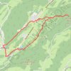 Trace GPS Le Crêt Pela par la Combe du lac - Lamoura, itinéraire, parcours