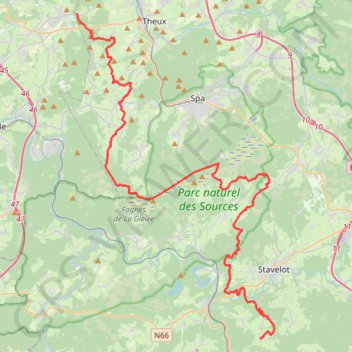 Trace GPS Wanne - Banneux, itinéraire, parcours
