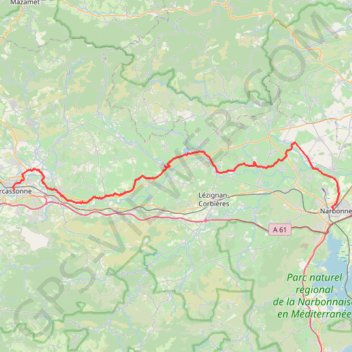 Trace GPS Chemin de Piémont, itinéraire, parcours