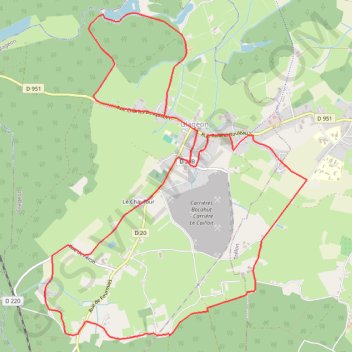 Trace GPS Circuit des Marroux - Glageon, itinéraire, parcours