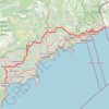 Trace GPS GR653A De Menton à Mandelieu-la-Napoule (Alpes-Maritimes) (2019), itinéraire, parcours