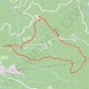 Trace GPS Les rocs de Crémaussel, itinéraire, parcours
