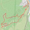 Trace GPS Rocher des Monges, itinéraire, parcours