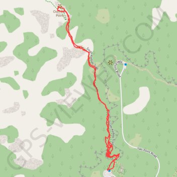 Trace GPS Ooh Aah Point via South Kaibab Trail, itinéraire, parcours