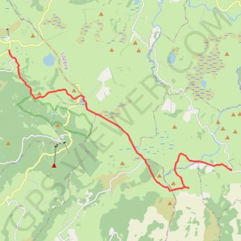 Trace GPS Bonnecombe - Aubrac, itinéraire, parcours