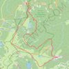 Trace GPS Lacs Vosgiens, Sentier des Roches, itinéraire, parcours