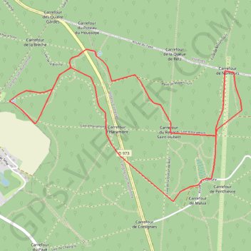 Trace GPS Au pays de Dumas le "meneur de loups", itinéraire, parcours