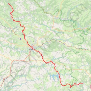 Trace GPS GR62 De Saint Beauzély à Conques (Aveyron), itinéraire, parcours