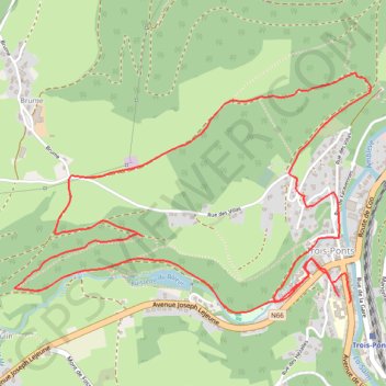 Trace GPS Jogging de Saint Joseph, itinéraire, parcours