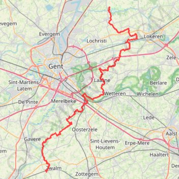Trace GPS Zwalm-Puyenbroeck-68k, itinéraire, parcours