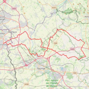 Trace GPS Brevet de Lys les Lannoy, itinéraire, parcours
