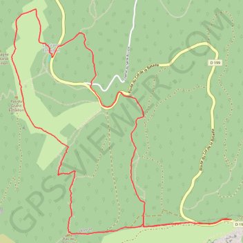 Trace GPS Le Pas de Chovet (Drôme), itinéraire, parcours
