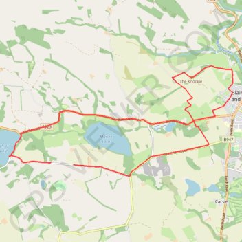 Trace GPS The Knockie, Marlee Loch and Loch of Clunie Loop, itinéraire, parcours