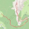 Trace GPS Sangle du Fouda Blanc en boucle depuis les Varvats (Chartreuse), itinéraire, parcours