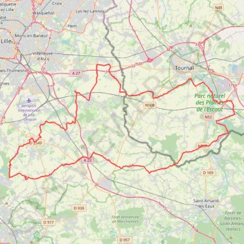 Trace GPS Circuit des 3 Batailles - Bouvines, itinéraire, parcours