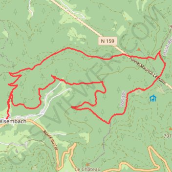 Trace GPS Randonnée Wisembach, itinéraire, parcours