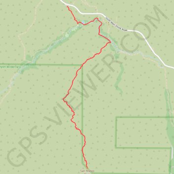 Trace GPS San Mateo Peak, itinéraire, parcours