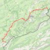 Trace GPS Grande Traversée du Jura (GTJ) - Saut du Doubs - Les Alliés, itinéraire, parcours