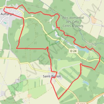 Trace GPS Auffargis - Les Vaux de Cernay, itinéraire, parcours