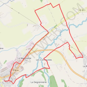 Trace GPS Le Noireau - Tinchebray, itinéraire, parcours