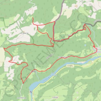 Trace GPS Rando Villars-Les-Blamont, itinéraire, parcours