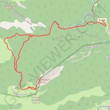 Trace GPS Pic Mondragon - Arthez-d'Asson, itinéraire, parcours