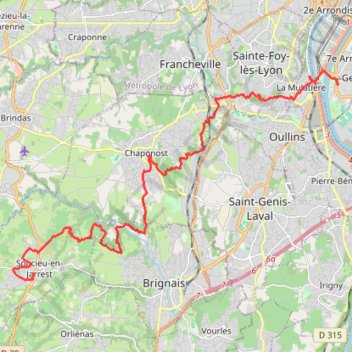 Trace GPS La Saintésprint, itinéraire, parcours