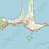 Trace GPS Tour de la presqu'île de Giens, itinéraire, parcours