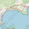 Trace GPS Presqu'île de Giens-Le Lavandou, itinéraire, parcours